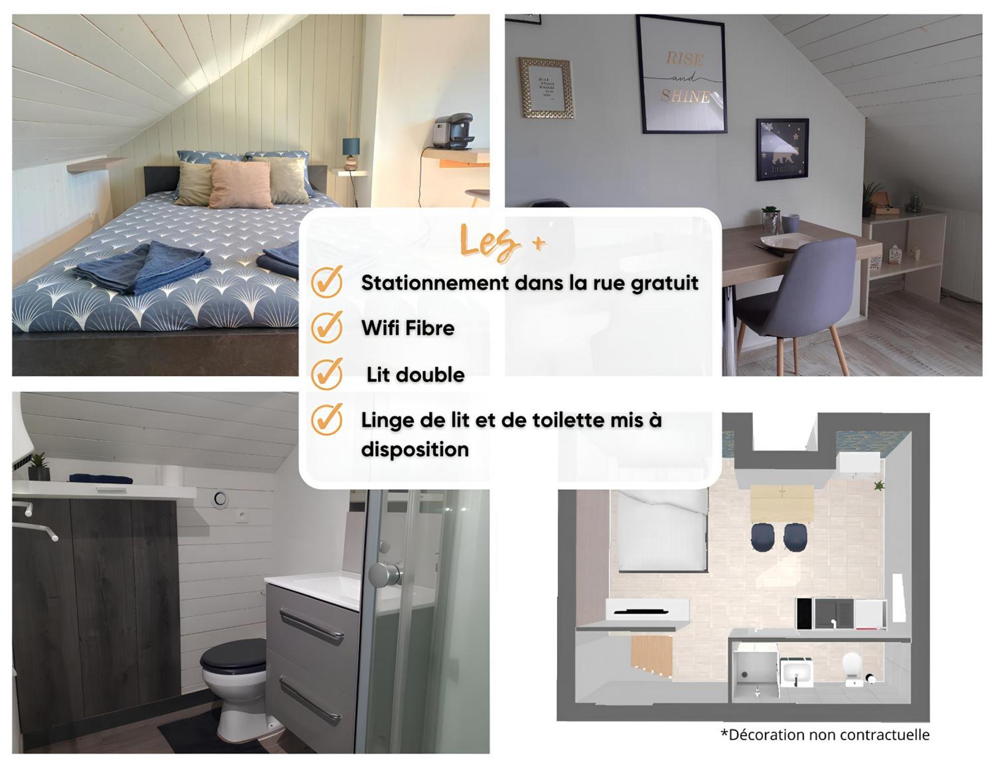 Studio Miraumont, Stationnement Gratuit, 5Min Gare Apartment Amiens Luaran gambar